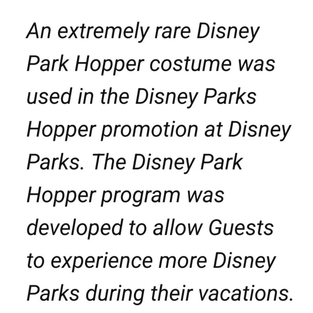 RARE DISNEY CHARACTER - Park Hopper Walkaround Key Ring Detachable  90s